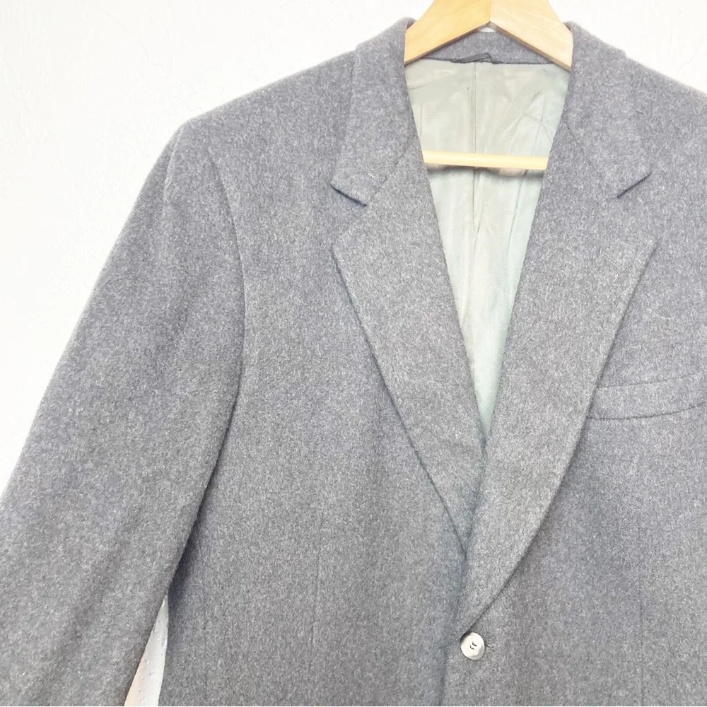 DiBenedetto Cashmere Wool Blend Grey Blazer Sport Coat Men's 42R